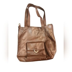 EUC/Vintage Saks Fifth Avenue Leather Tote Bag